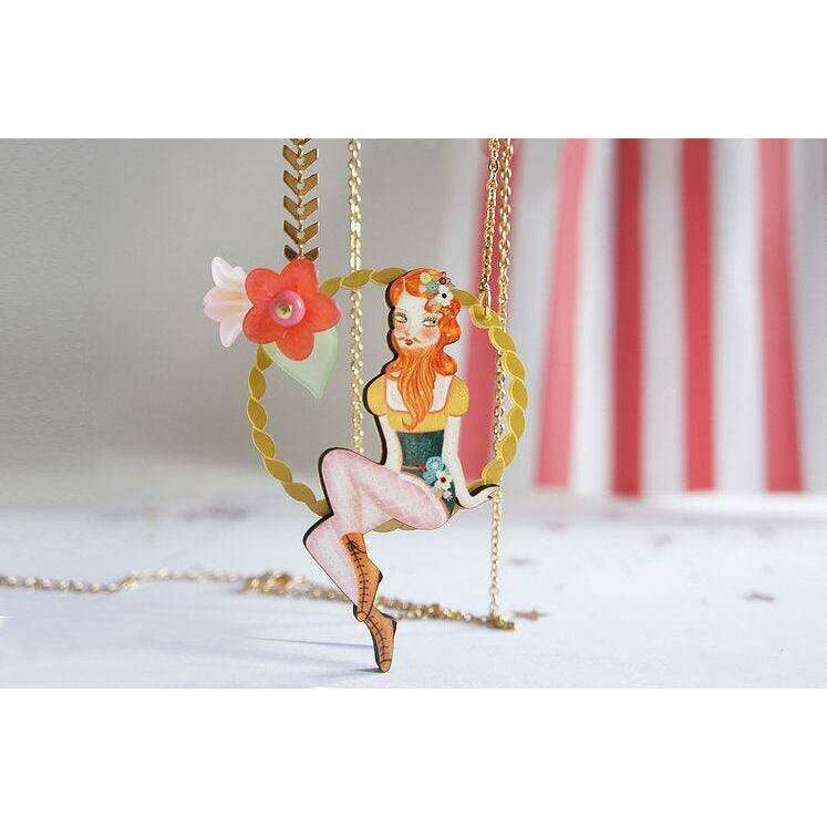 Bearded Woman Halloween Necklace by Laliblue | PRE-ORDER SHIPS IN 2-3 WEEKS