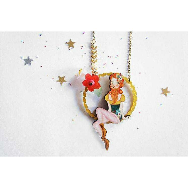 Bearded Woman Halloween Necklace by Laliblue | PRE-ORDER SHIPS IN 2-3 WEEKS