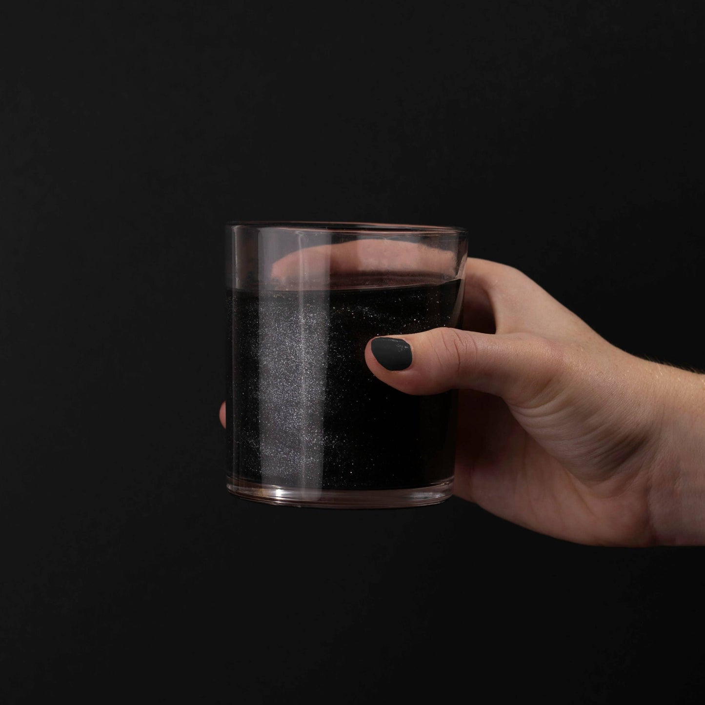 Black Cotton Candy Drink Glitter Bombs