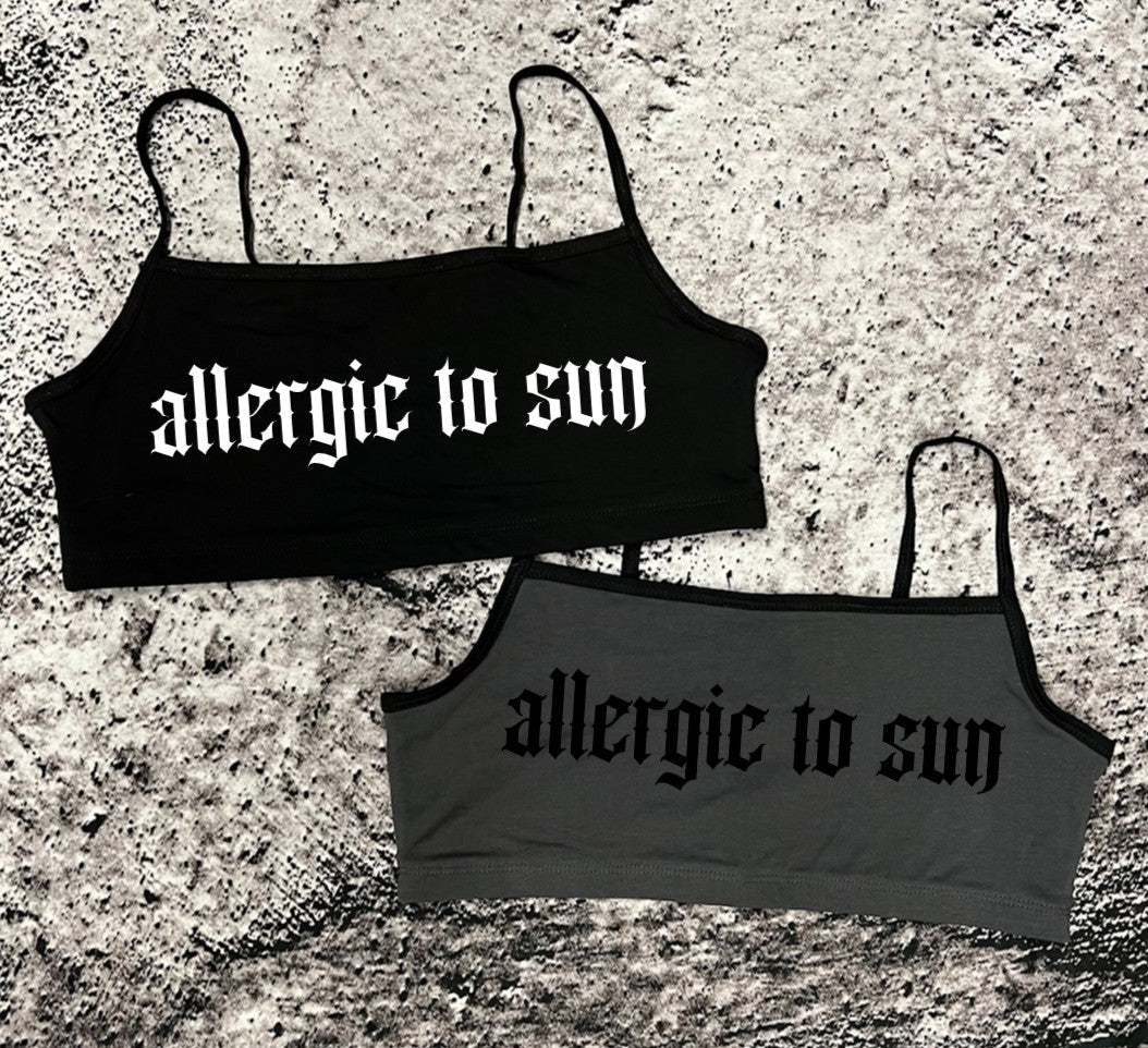 Bra Top - allergic to sun