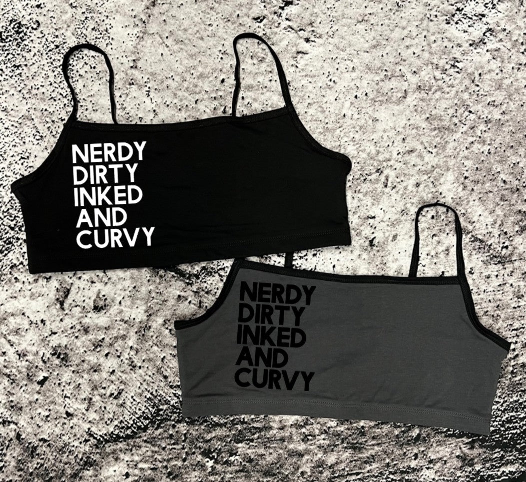 Bra Top - Nerdy dirty inked and curvy