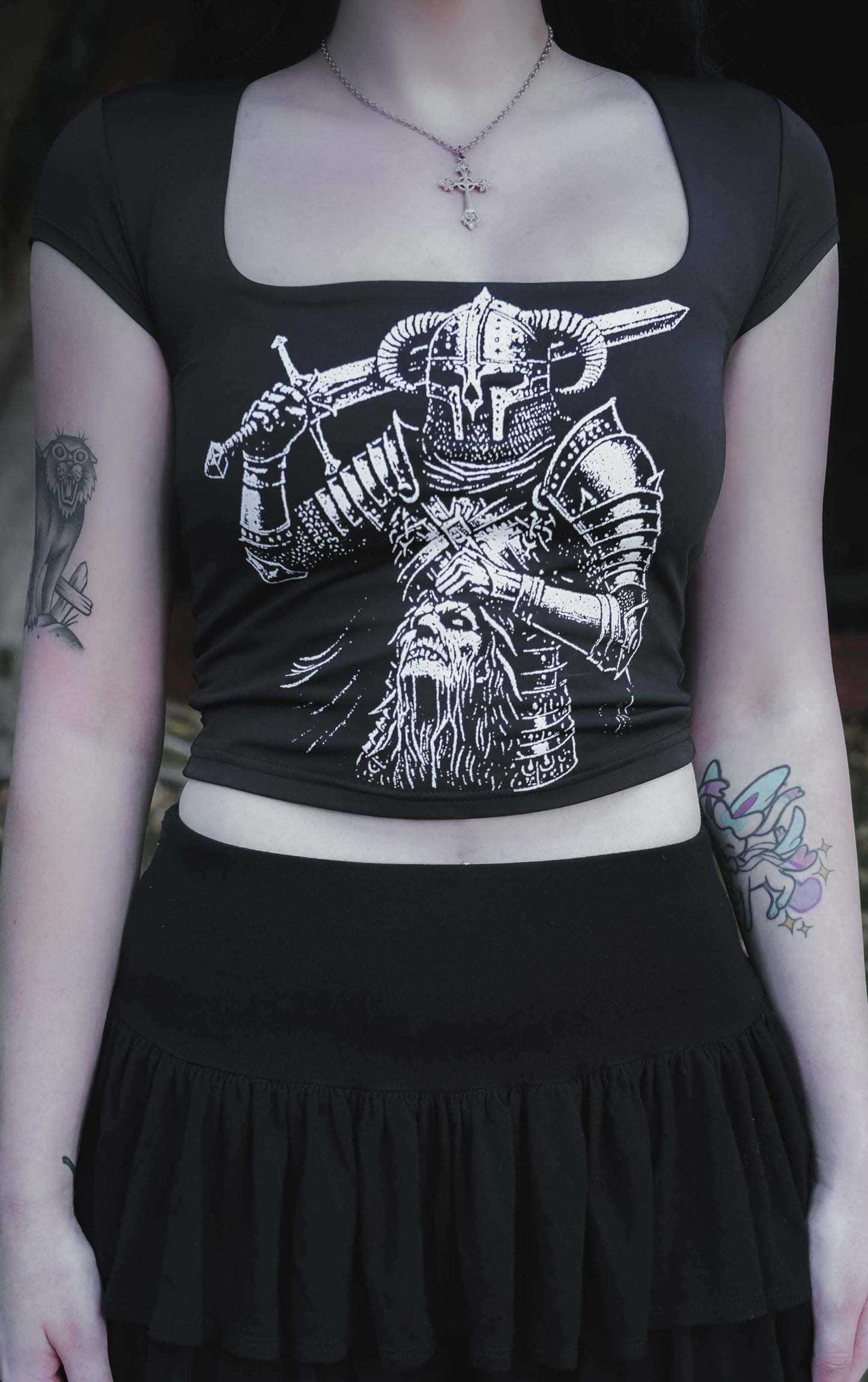 Butcher Scoop Neck Top