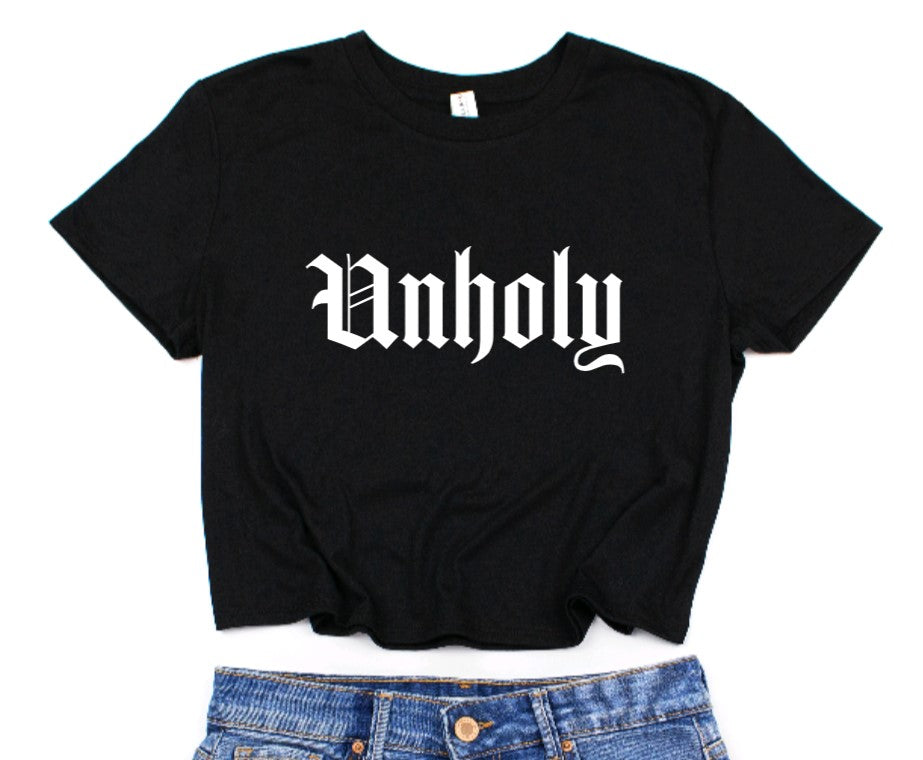 Unholy Cropped T-Shirt