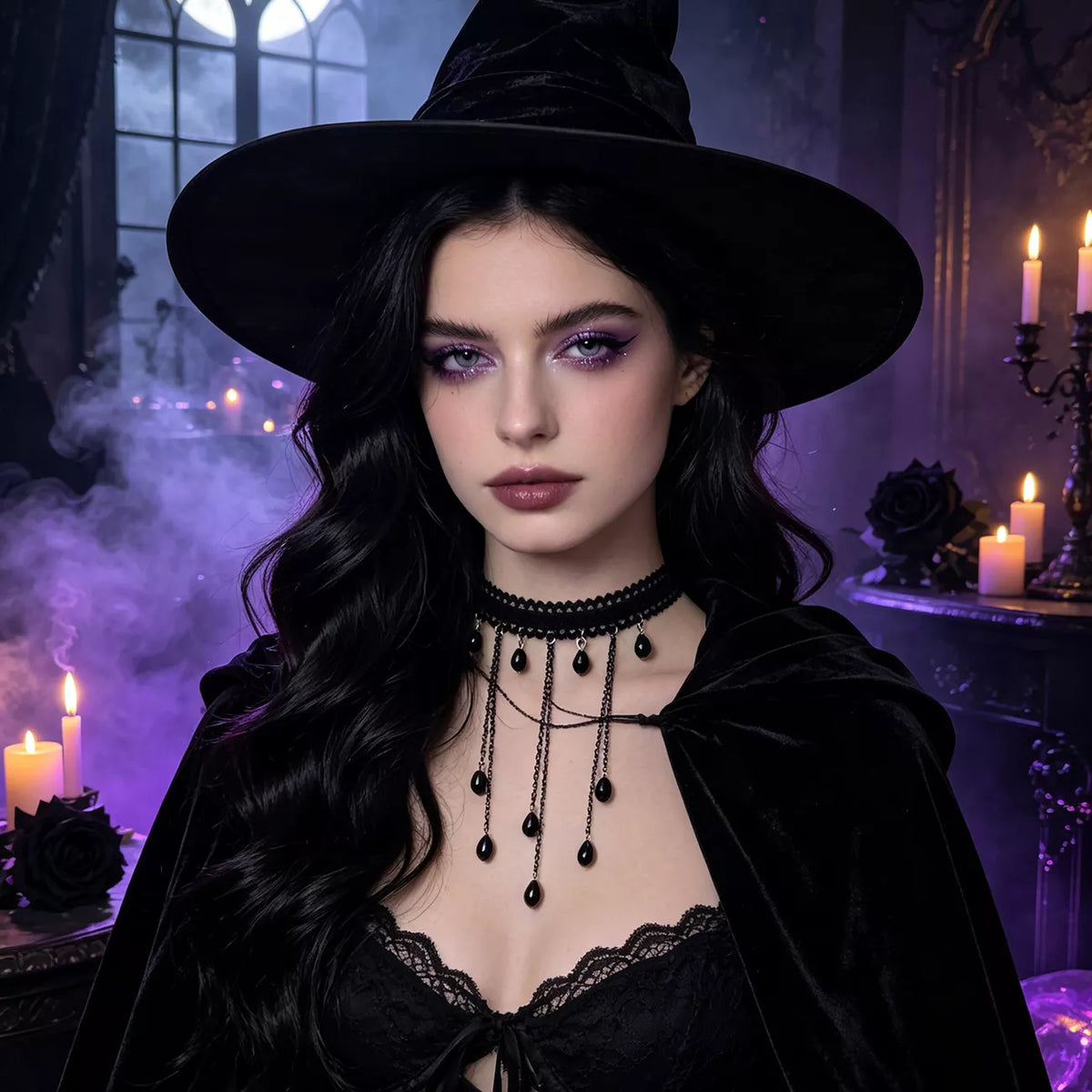 Mourning Drops Gothic Choker