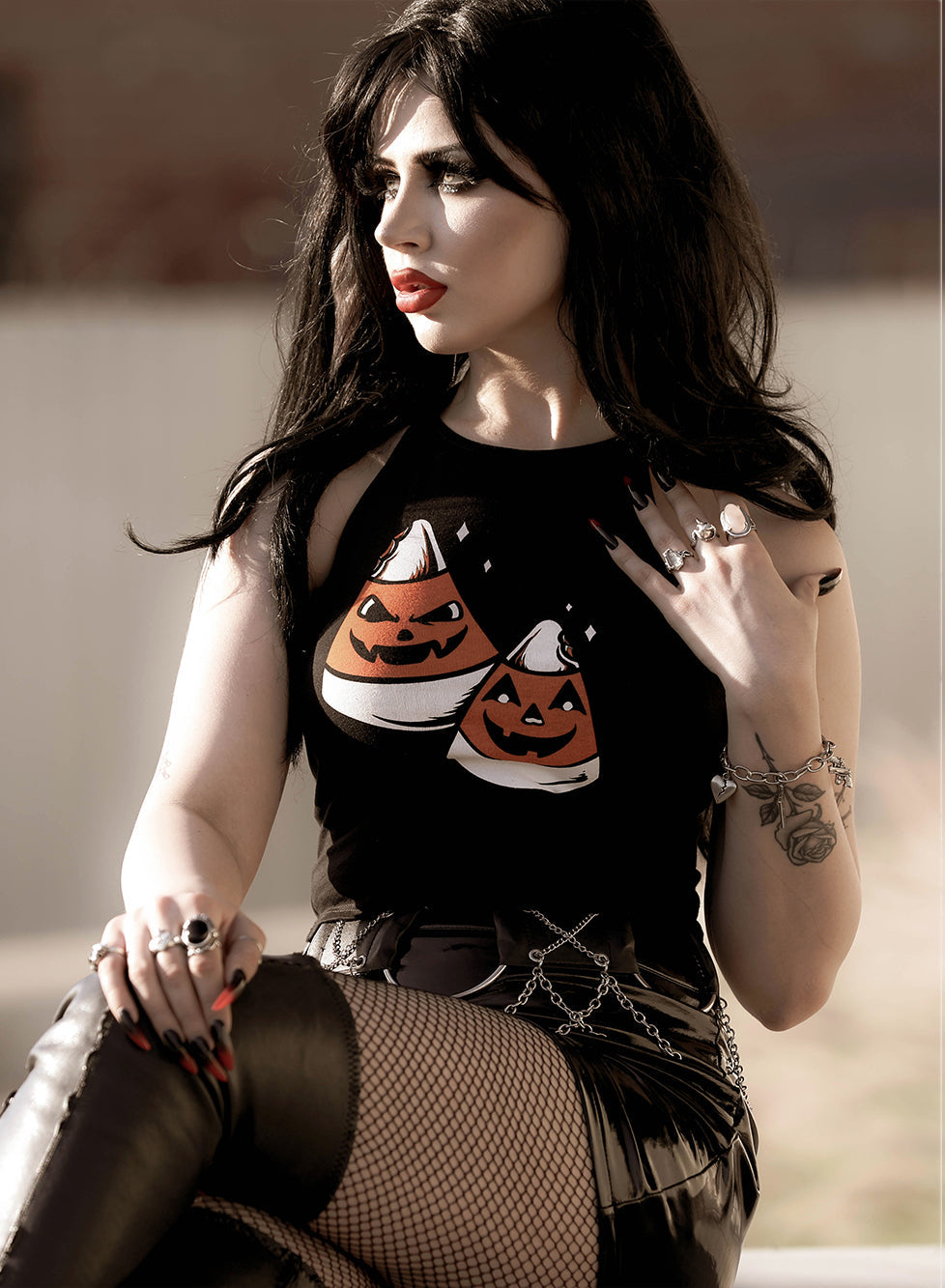 Candy Corn Halter Top *