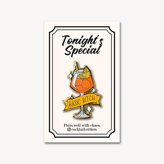 Aperol Spritz (Basic Bitch) Cocktail Pin