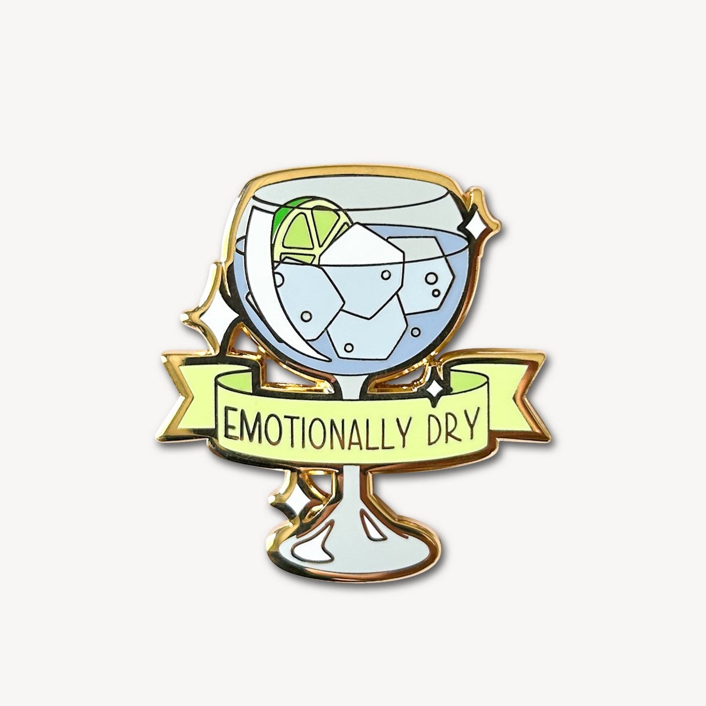 Gin & Tonic (Emotionally Dry) Cocktail Pin