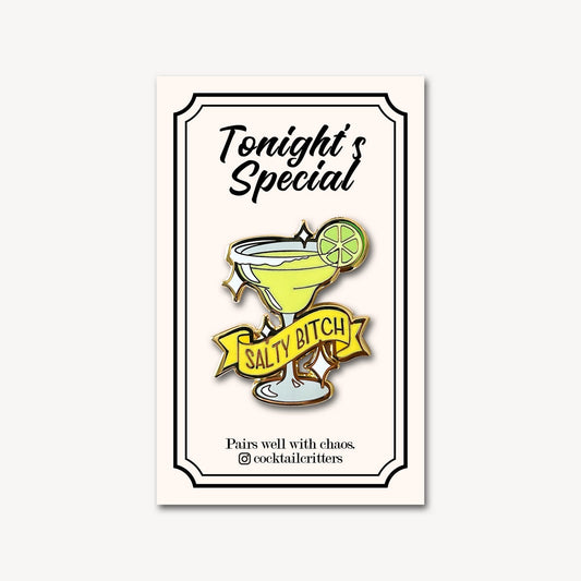 Margarita (Salty Bitch) Cocktail Pin