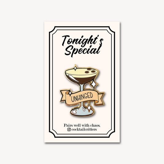Espresso Martini (Unhinged) Cocktail Pin
