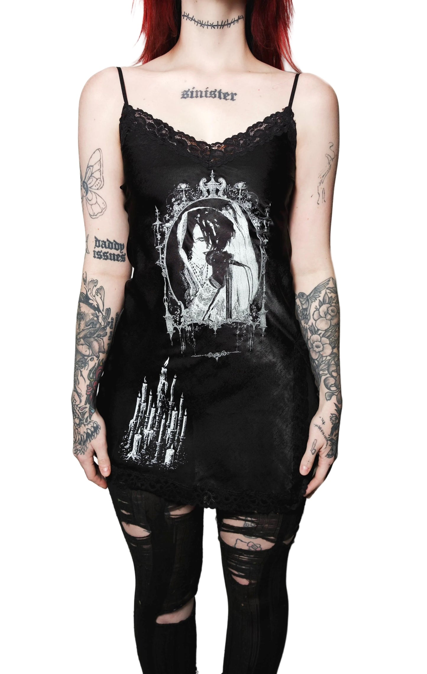 Rozz - Christian Death Mini Slip Dress