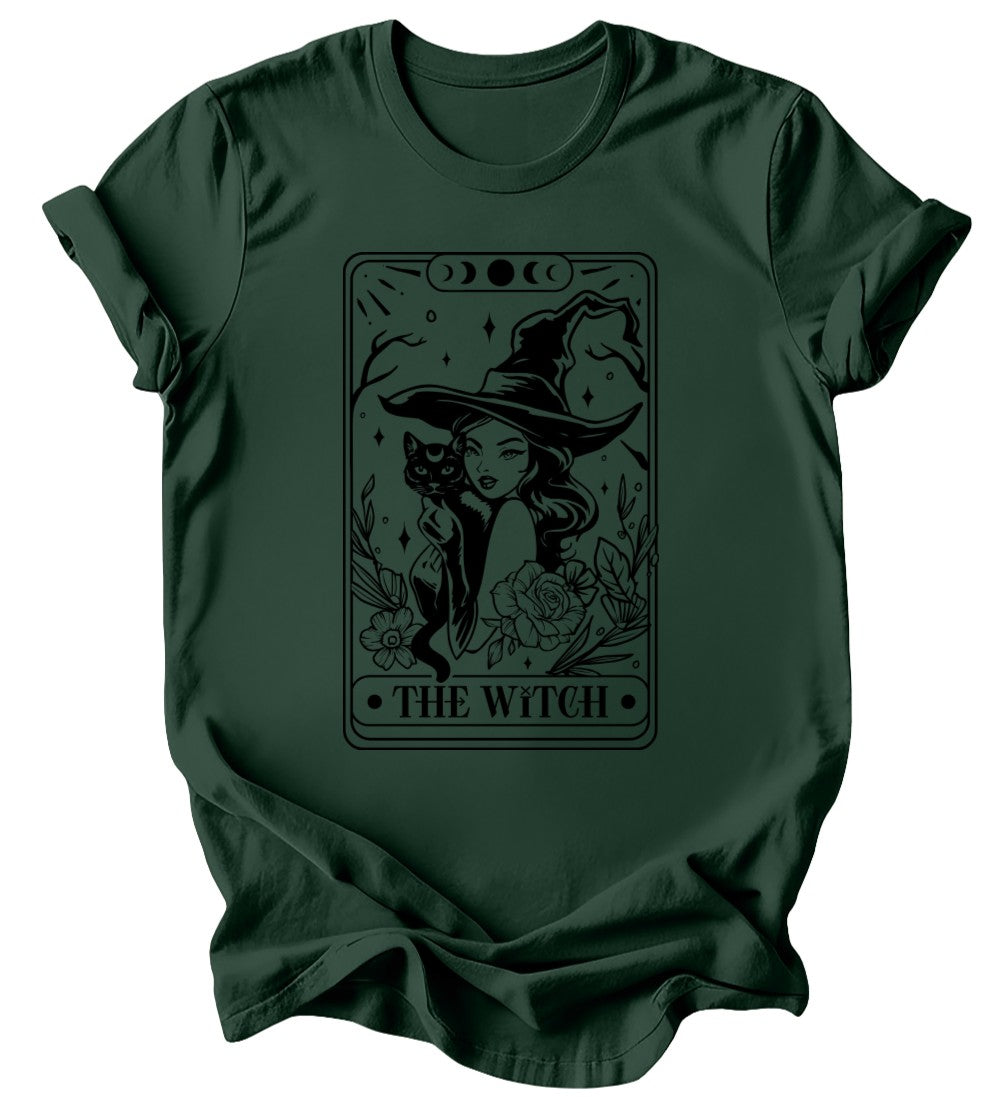 The Witch Tarot - Burgundy or Emerald T-Shirt