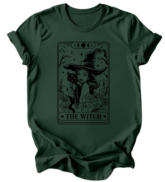The Witch Tarot - Burgundy or Emerald T-Shirt