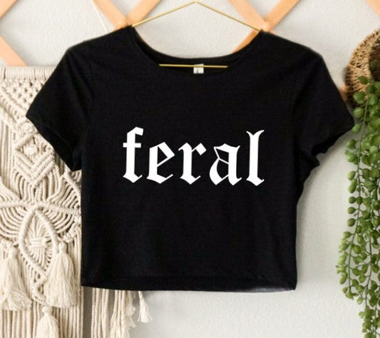 Cropped T-Shirt - Feral