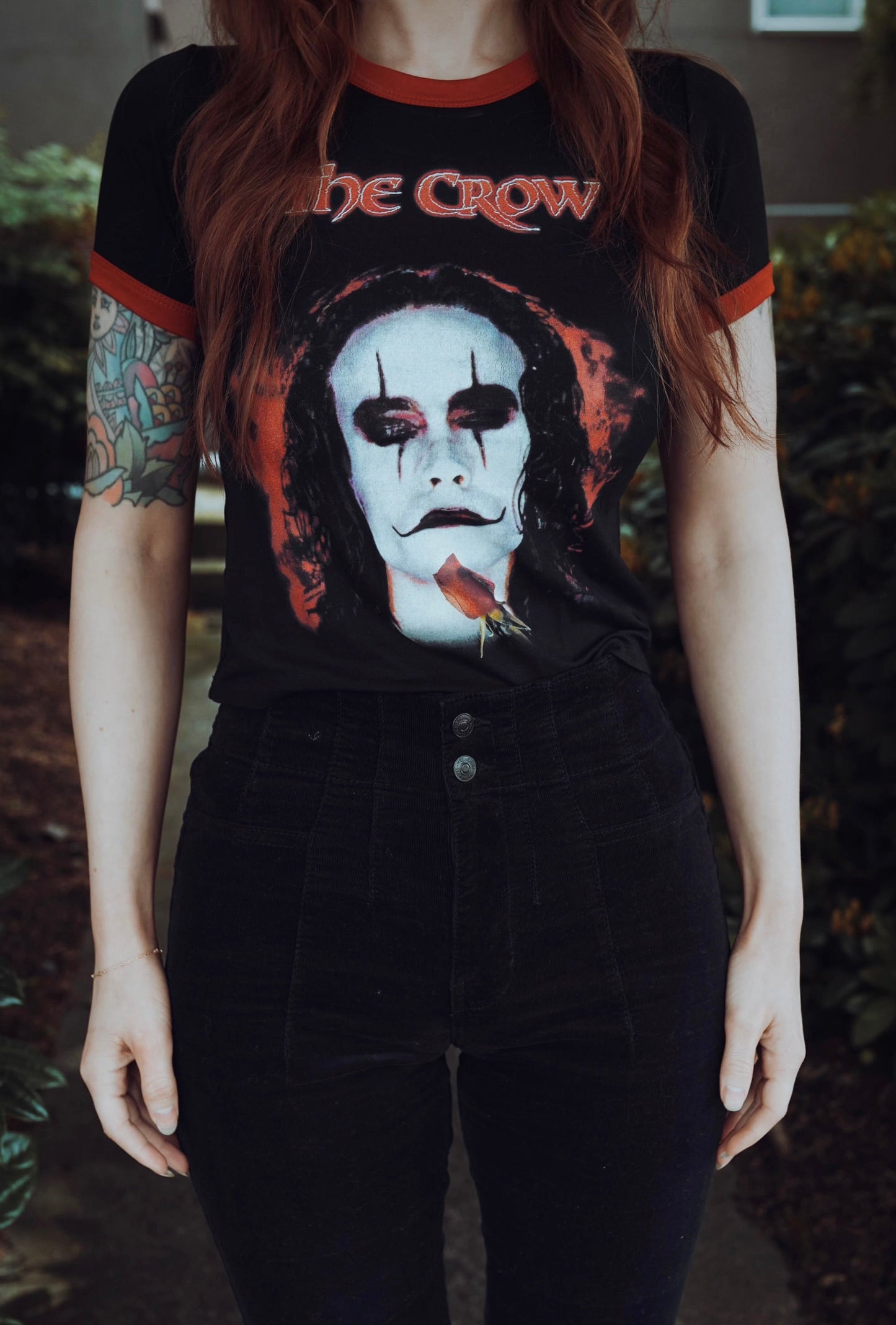 The Crow Ringer Tee (Rose)
