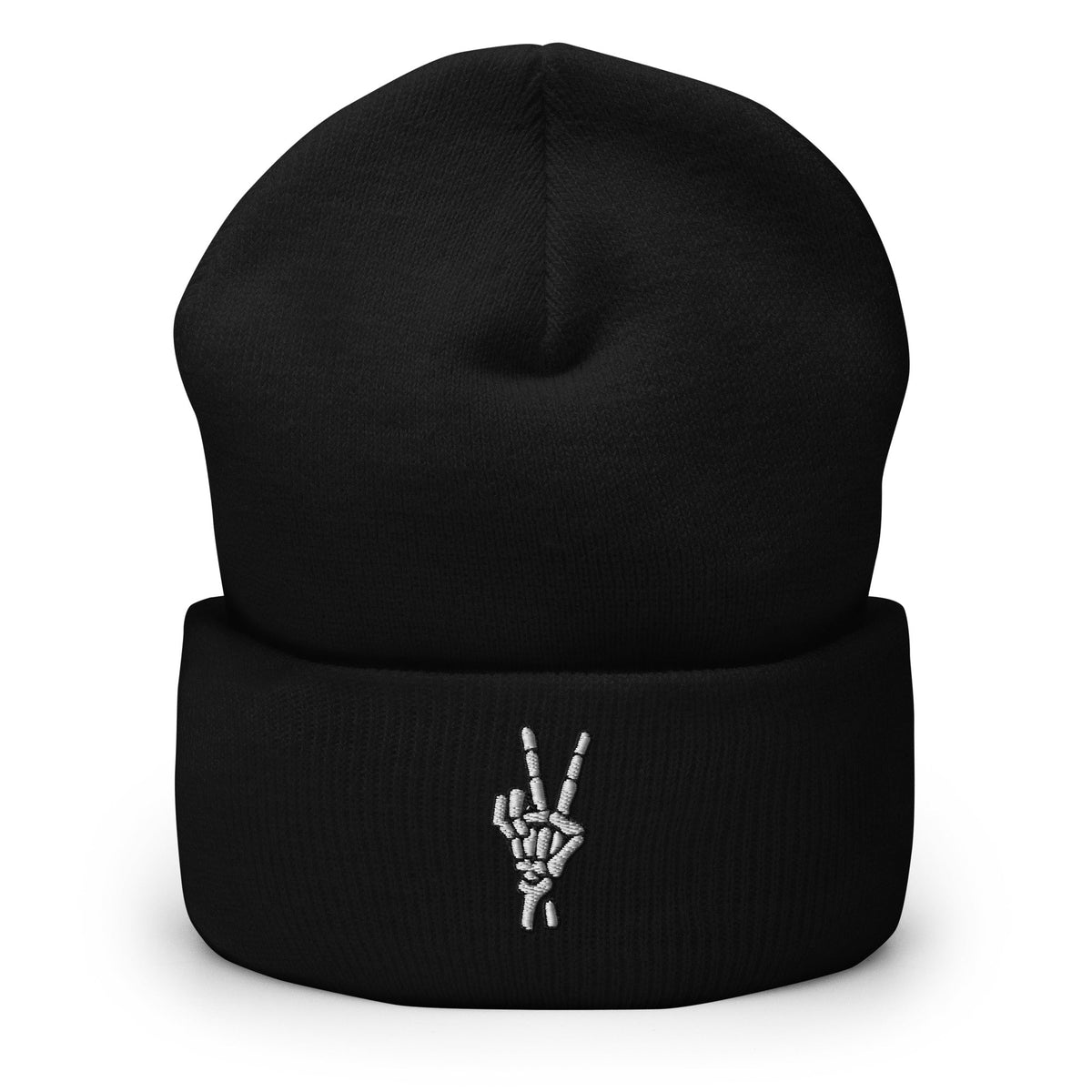Peace Sign Skeleton Beanie