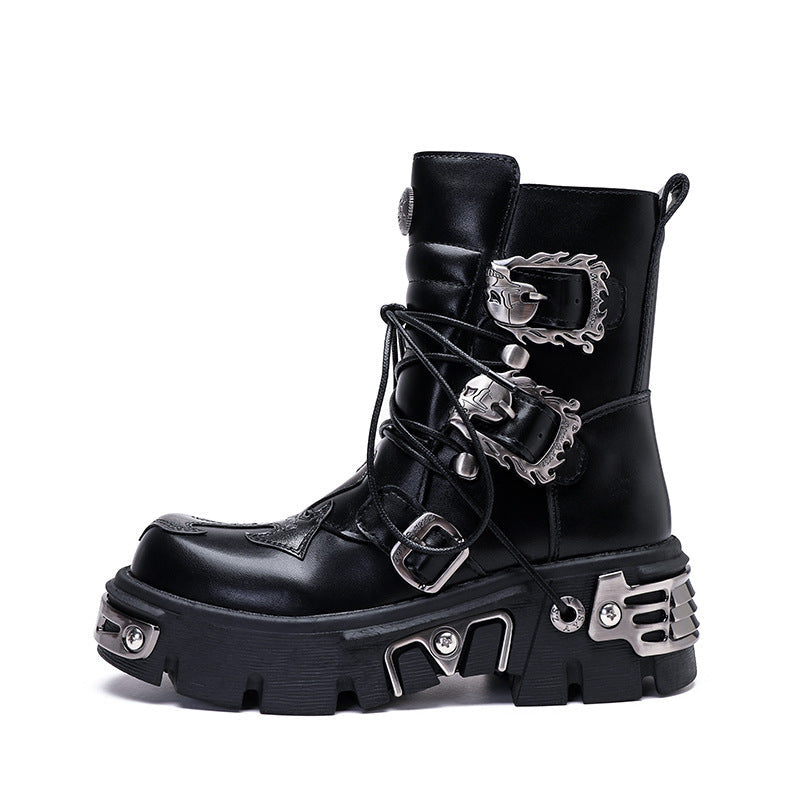 Iron Warden Gothic Unisex Combat Boots