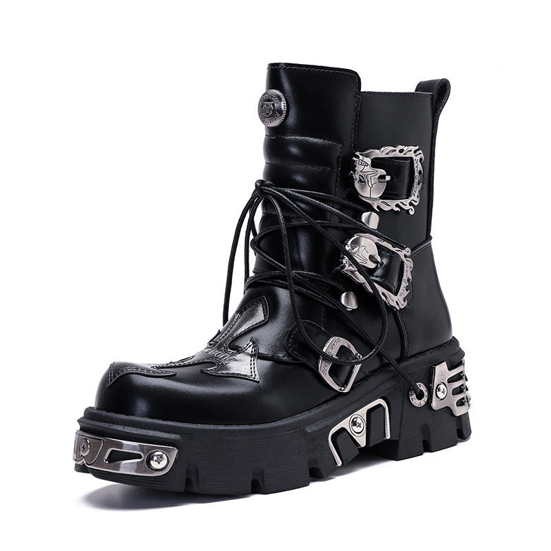 Iron Warden Gothic Unisex Combat Boots