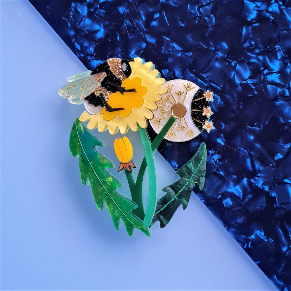 Dandelion Brooch by Cherryloco