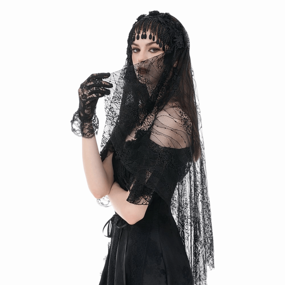 Mourning Garden Tassel Veil