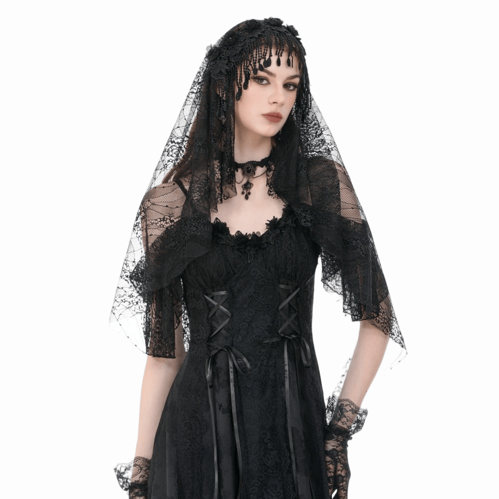 Mourning Garden Tassel Veil
