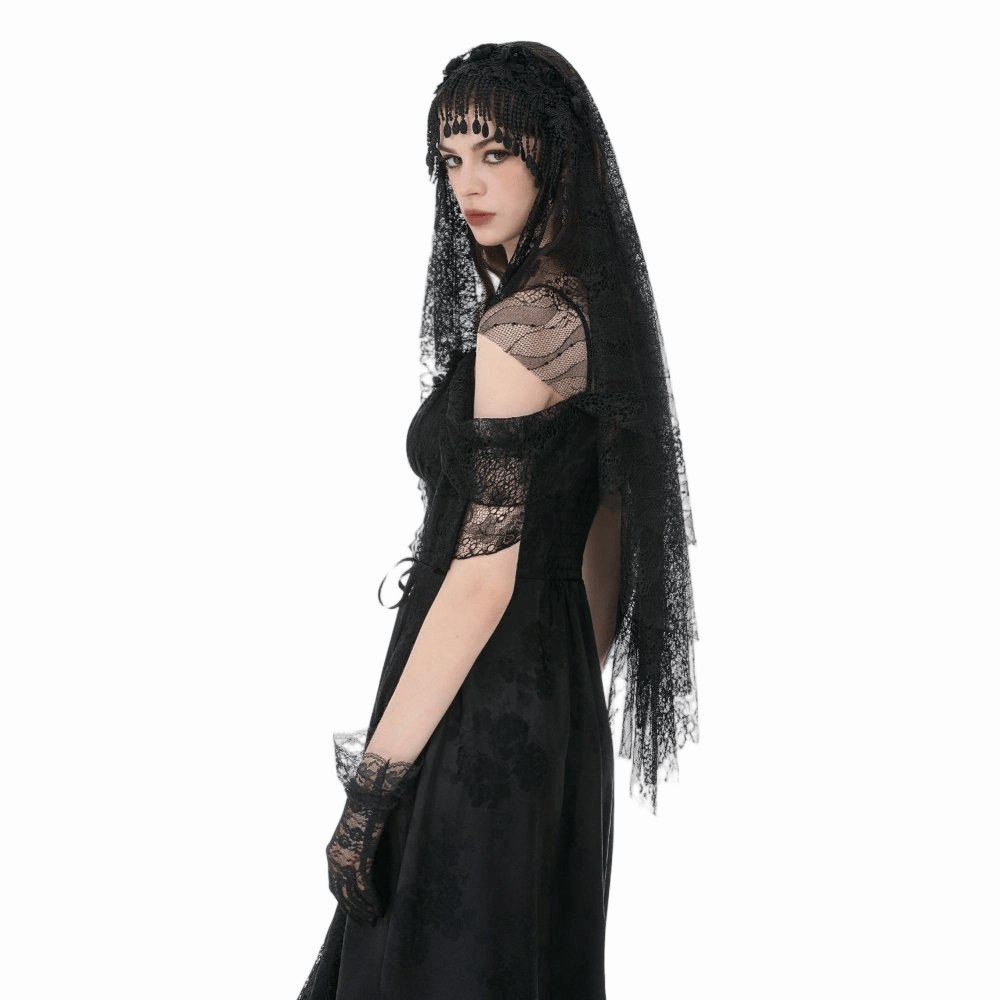 Mourning Garden Tassel Veil