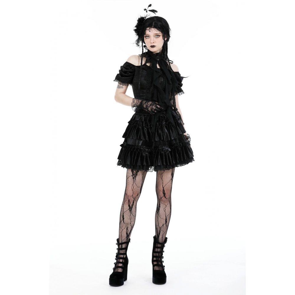 Spider Court Ruffled Lace Collar