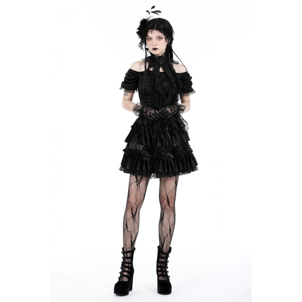 Spider Court Ruffled Lace Collar