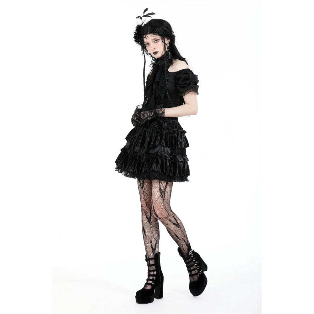Spider Court Ruffled Lace Collar