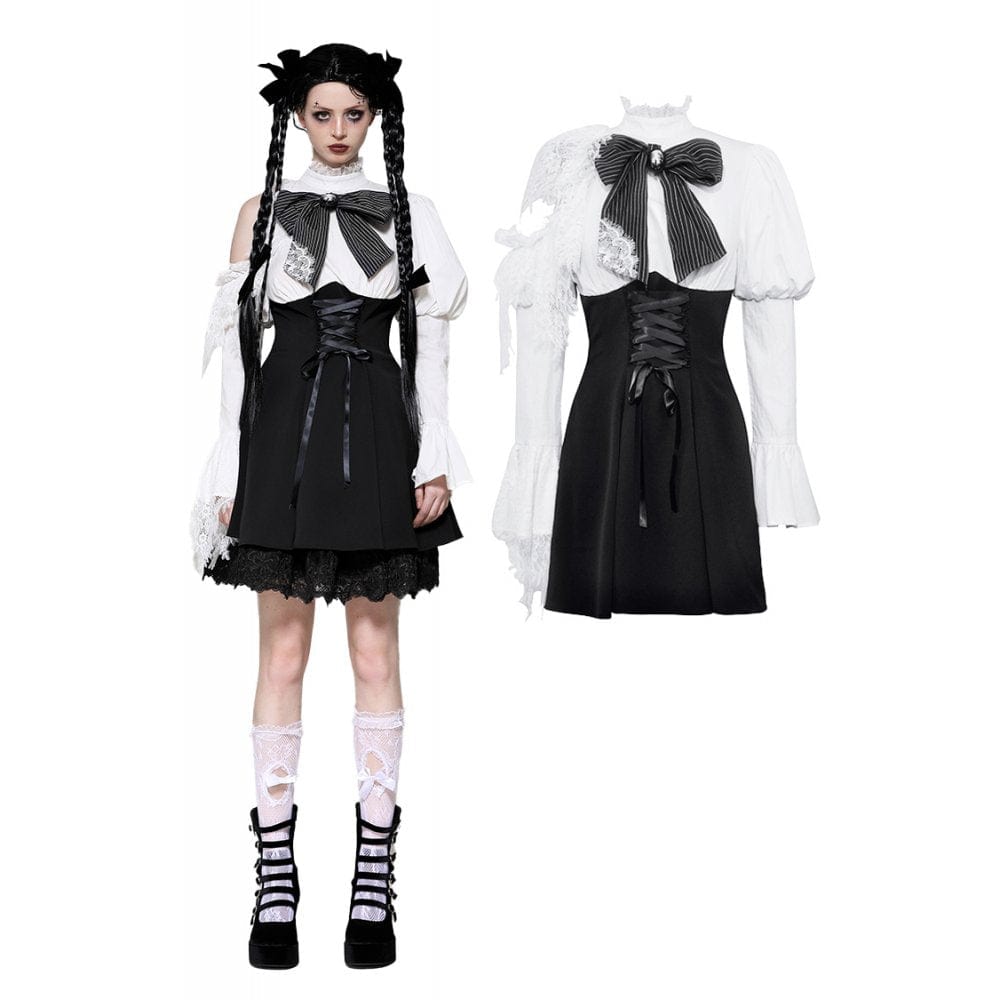 Torn Ribbon Gothic Doll Dress