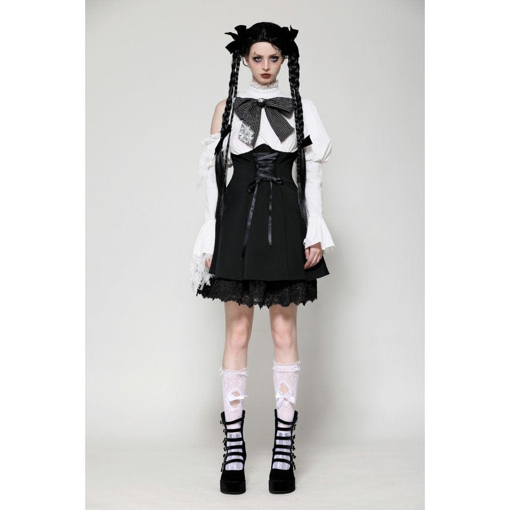 Torn Ribbon Gothic Doll Dress
