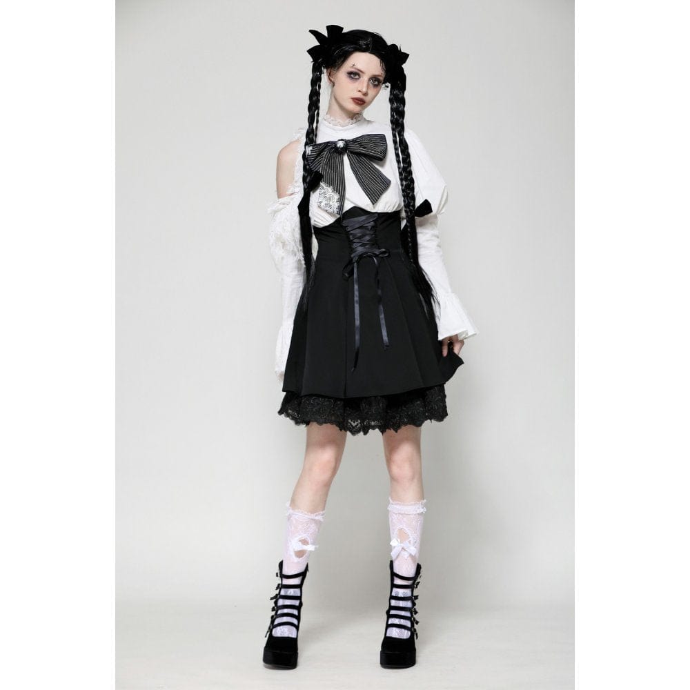 Torn Ribbon Gothic Doll Dress