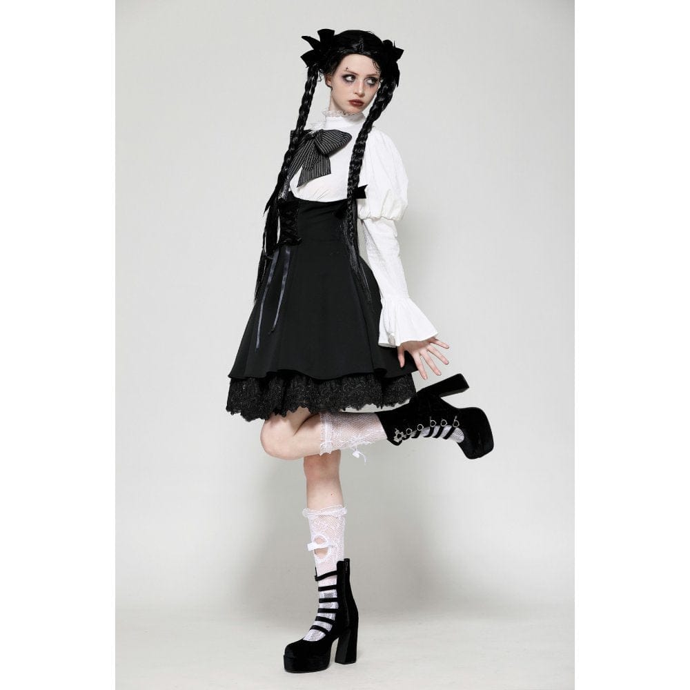 Torn Ribbon Gothic Doll Dress