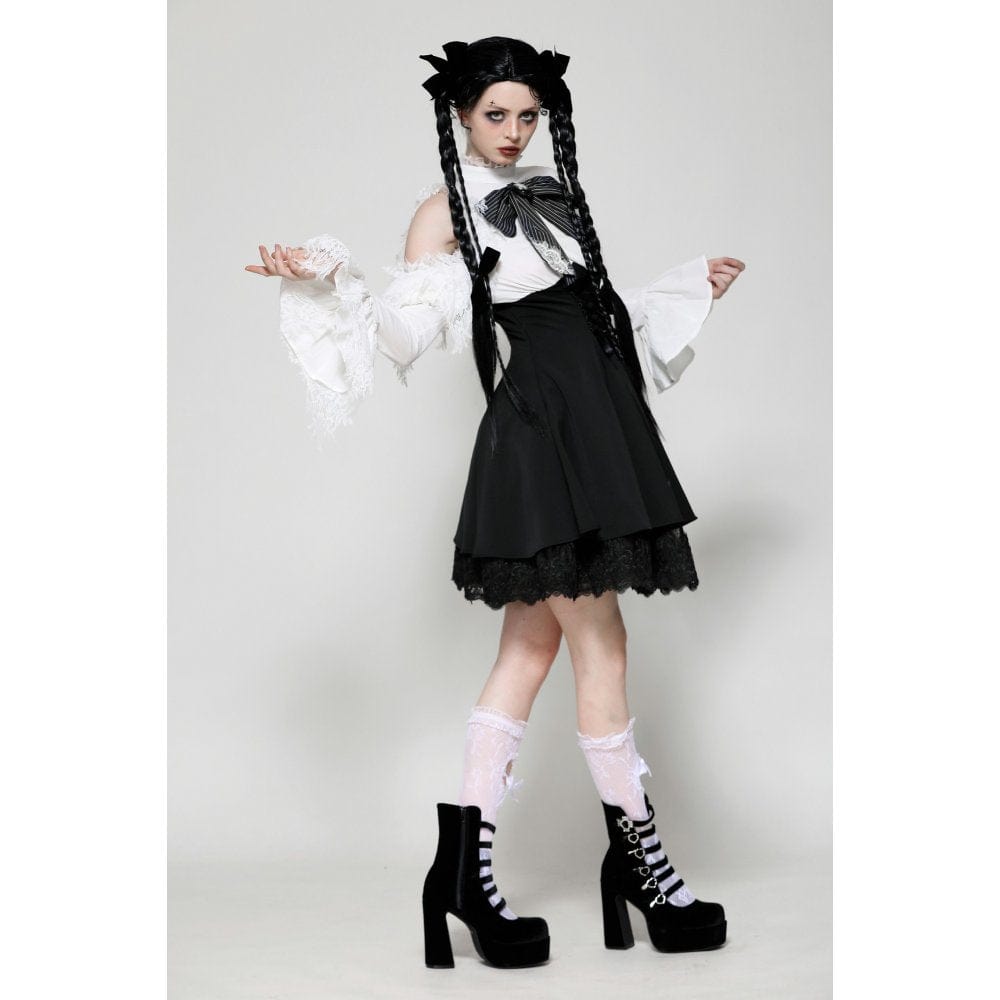 Torn Ribbon Gothic Doll Dress