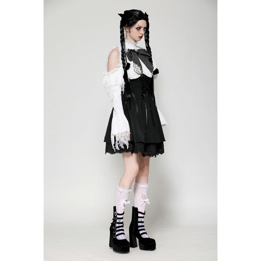 Torn Ribbon Gothic Doll Dress