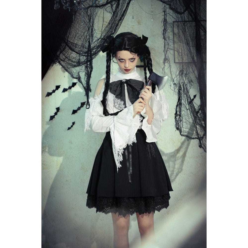 Torn Ribbon Gothic Doll Dress