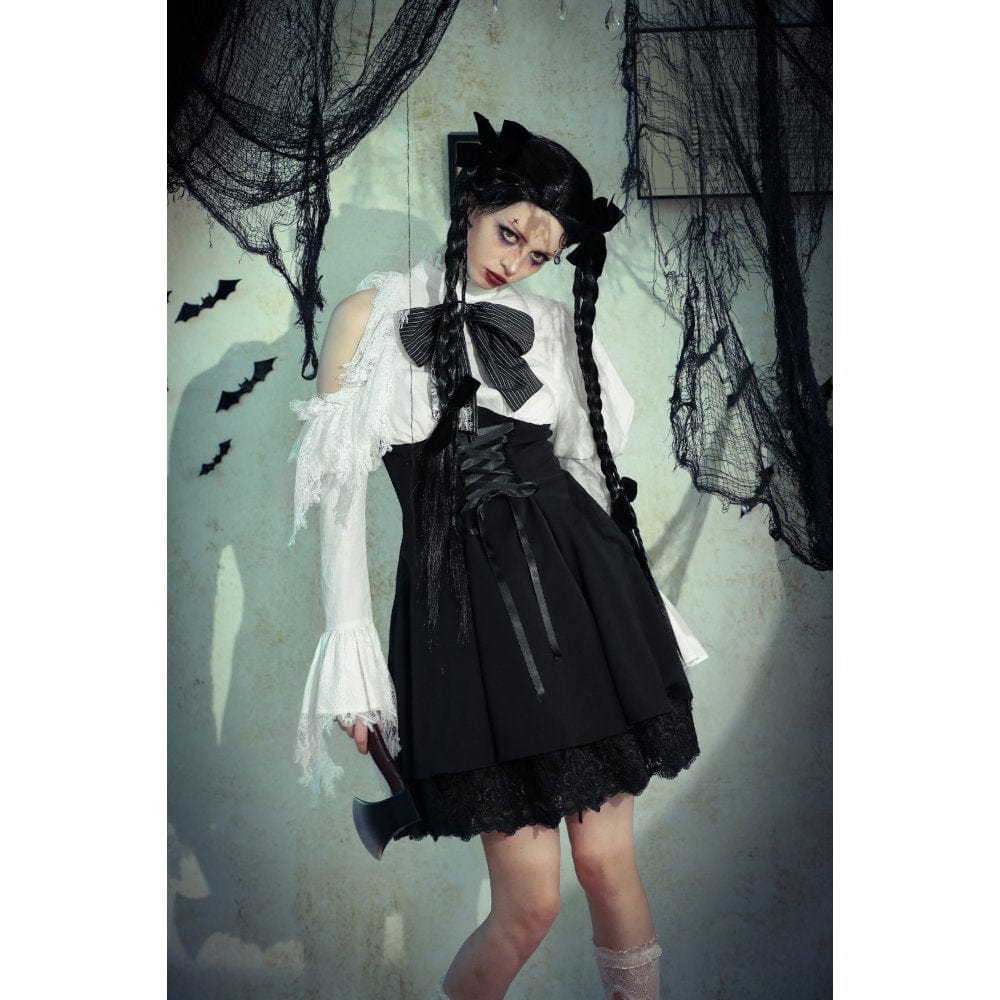 Torn Ribbon Gothic Doll Dress
