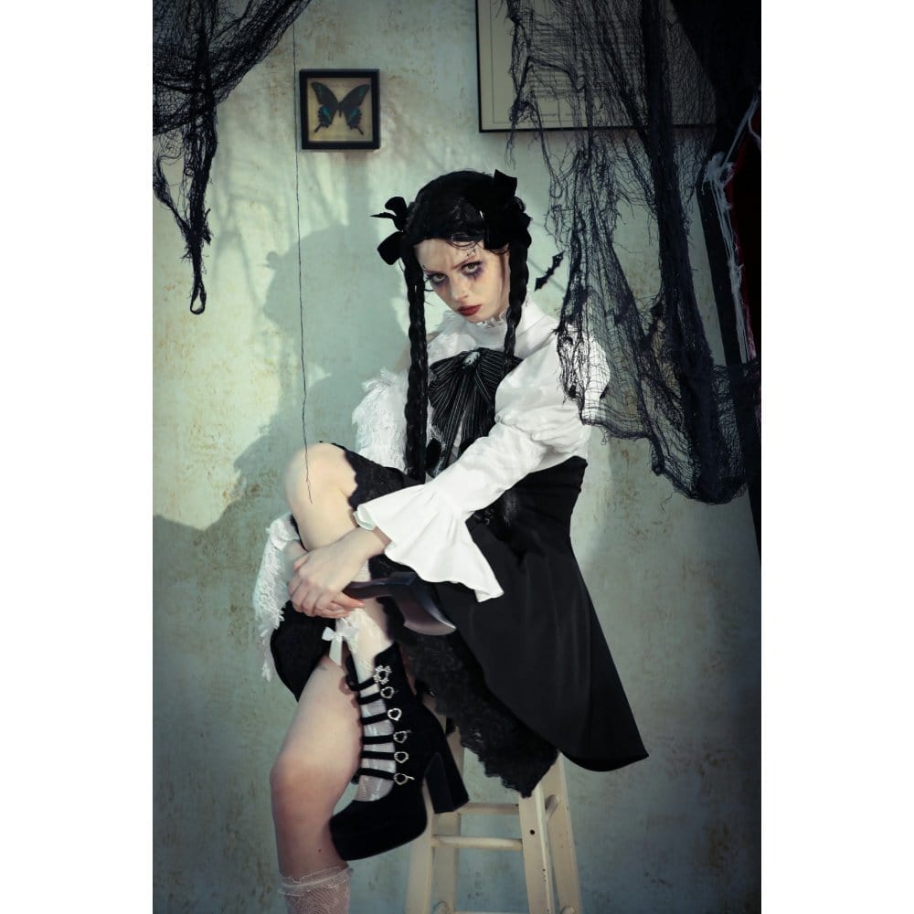 Torn Ribbon Gothic Doll Dress