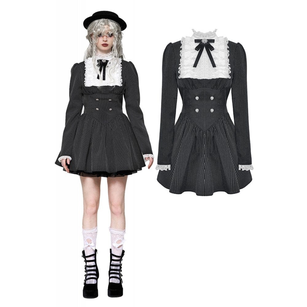 Academy Séance Ruffled Lace Dress