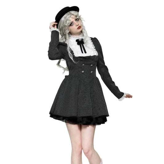 Academy Séance Ruffled Lace Dress