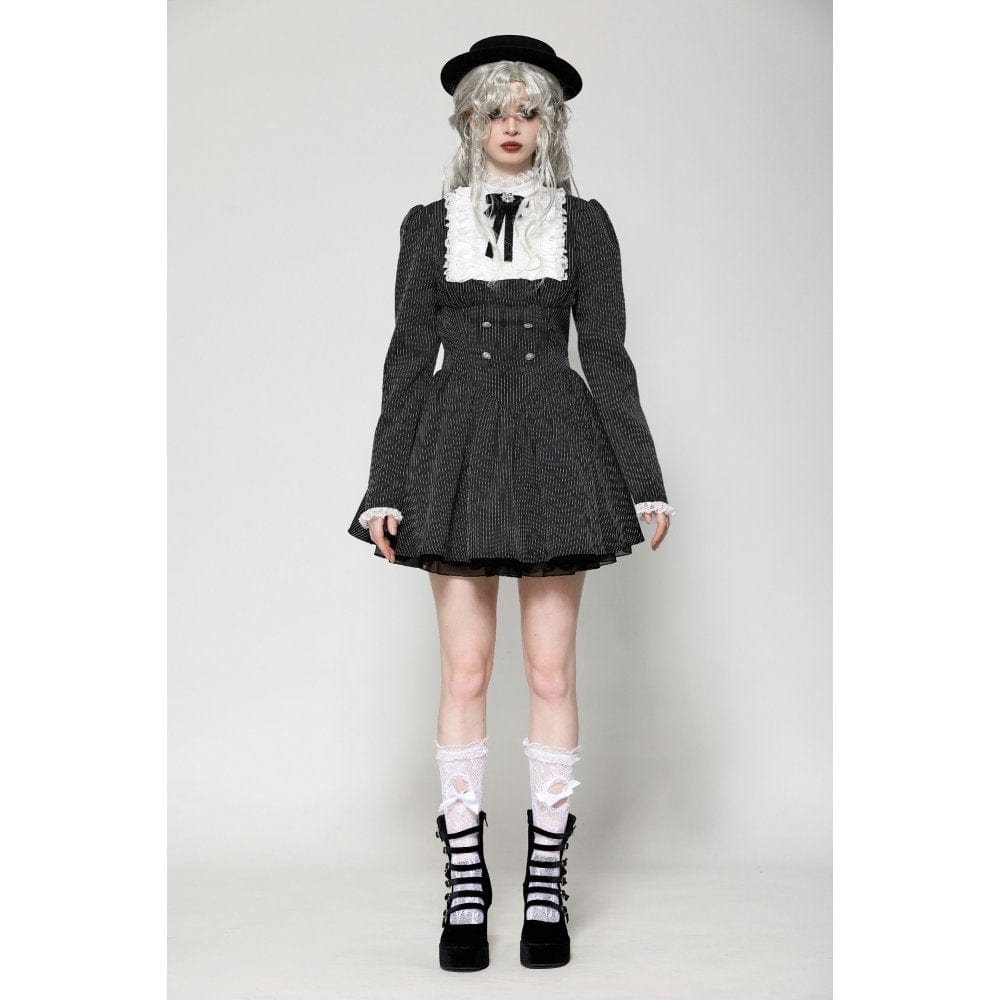 Academy Séance Ruffled Lace Dress