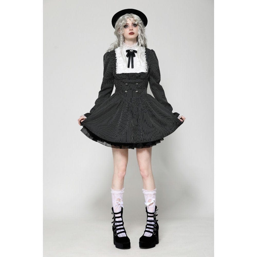 Academy Séance Ruffled Lace Dress