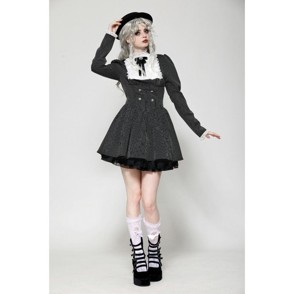Academy Séance Ruffled Lace Dress