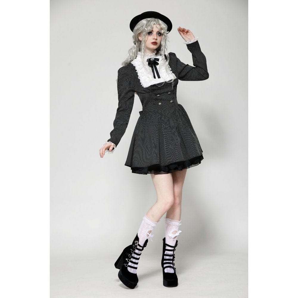 Academy Séance Ruffled Lace Dress