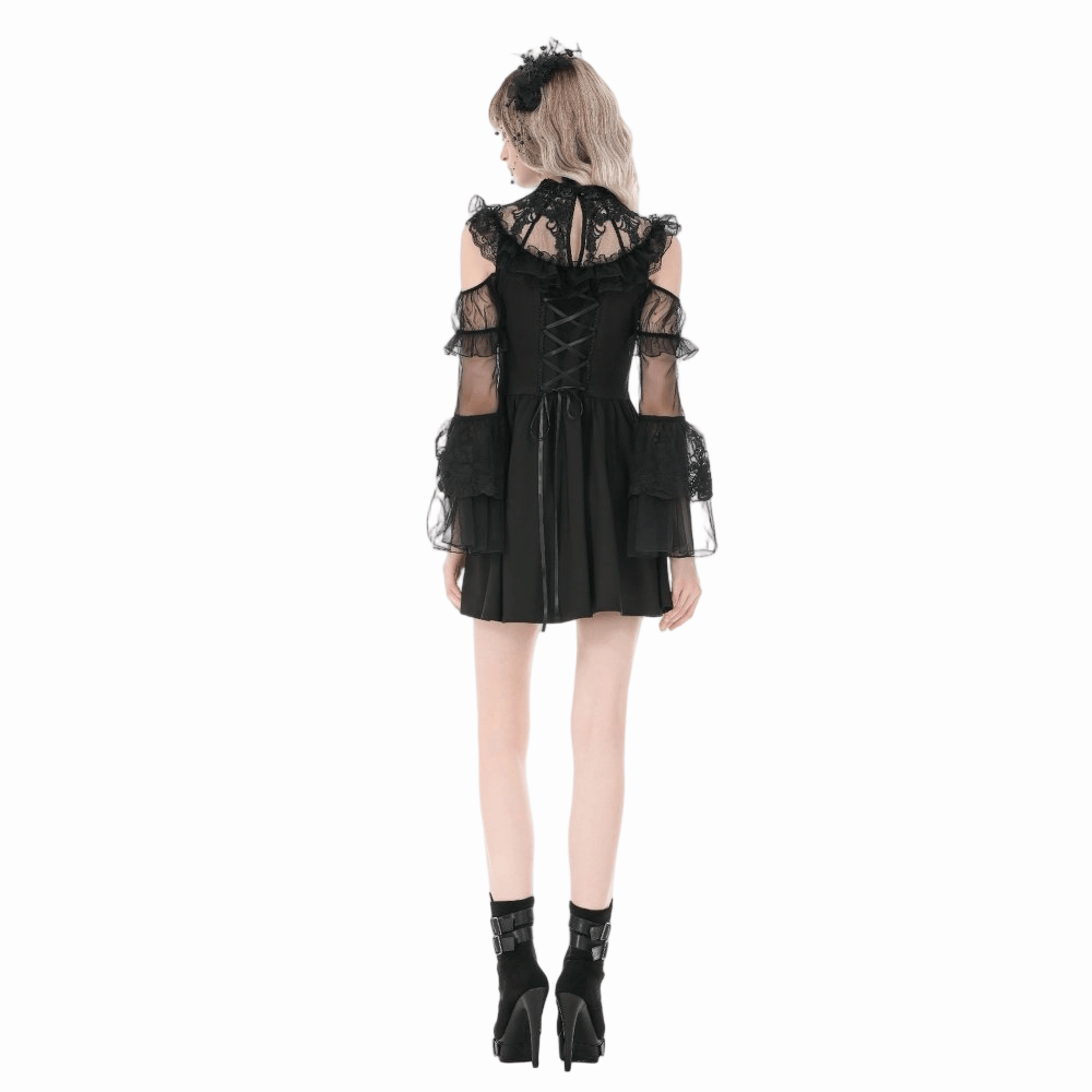 Cathedral Ruin Ruffled Cutout Dress