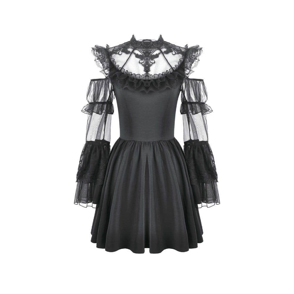 Cathedral Ruin Ruffled Cutout Dress