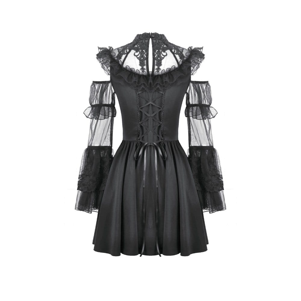 Cathedral Ruin Ruffled Cutout Dress