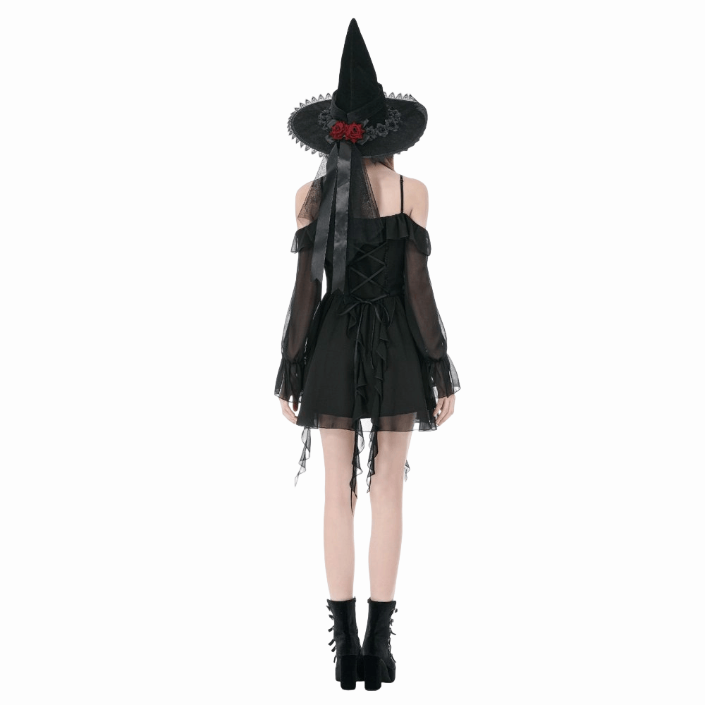 Lunar Dirge Off-Shoulder Dress