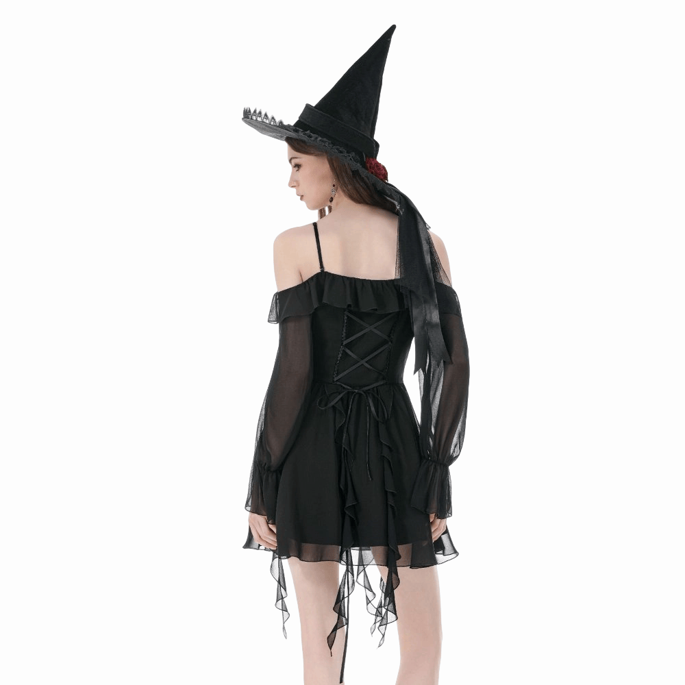 Lunar Dirge Off-Shoulder Dress