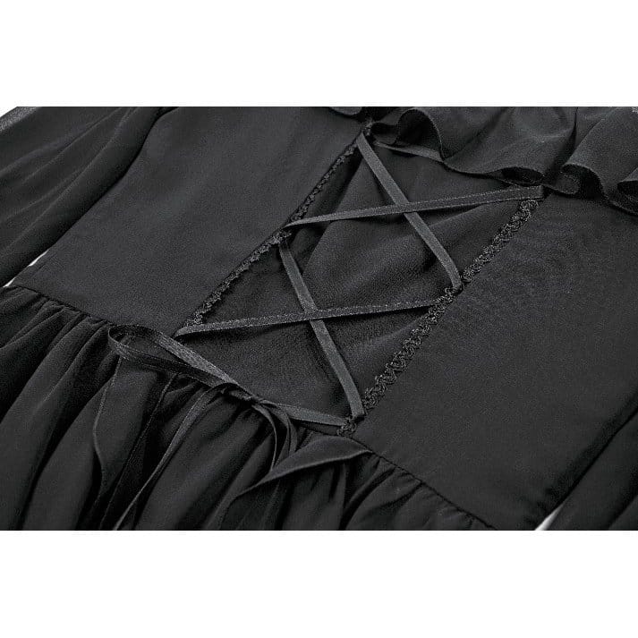 Lunar Dirge Off-Shoulder Dress