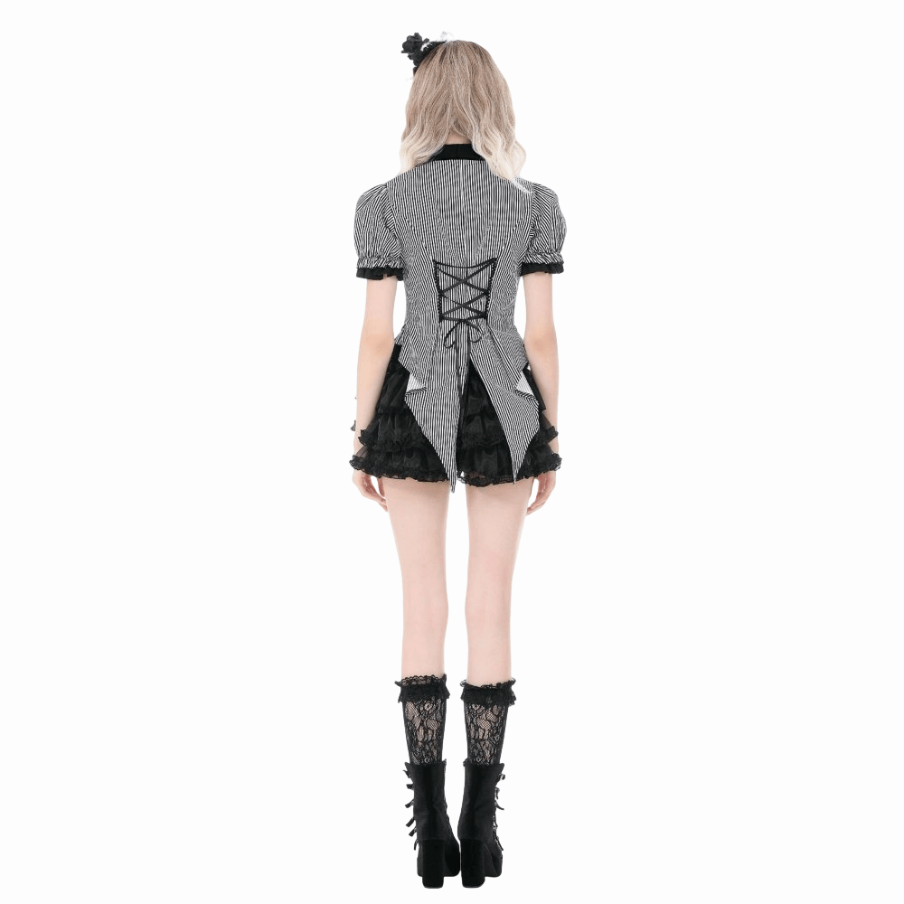 Undertaker Pinstripe Swallowtail Shirt